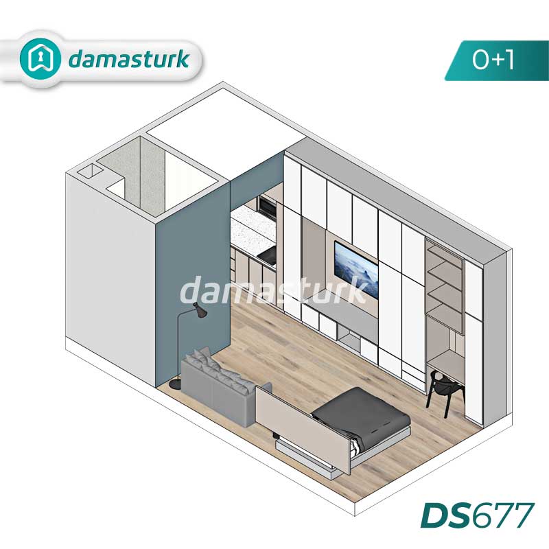 Appartements à vendre à Kağıthane - Istanbul DS677 | damasturk Immobilier 02