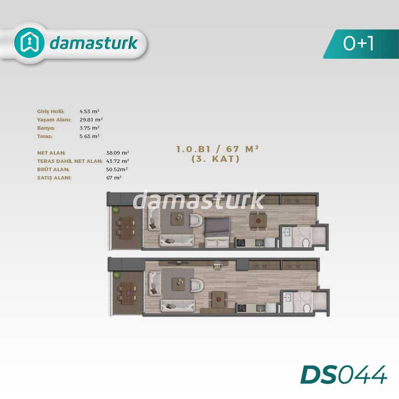 Real estate for sale Bayrampaşa - Istanbul DS044 | damasturk Real Estate 01