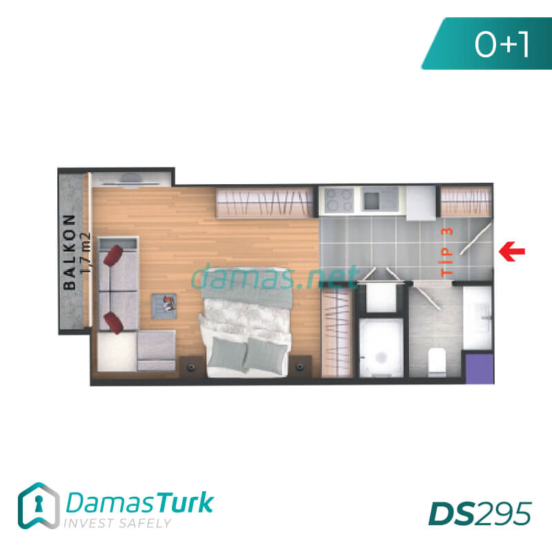 Complex apartments and offices of an investment wonderful sea views of the Sea of Marmara in Istanbul, the European Beylikdüzü area DS295 || damas.net 01