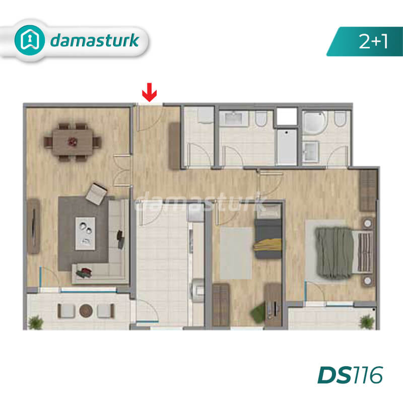 Istanbul Property - Turkey Real Estate - DS116 || damasturk  01
