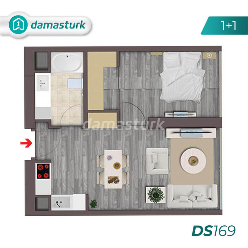 شقق للبيع في إسطنبول تركيا - المجمع DS169 || شركة داماس تورك العقارية 01