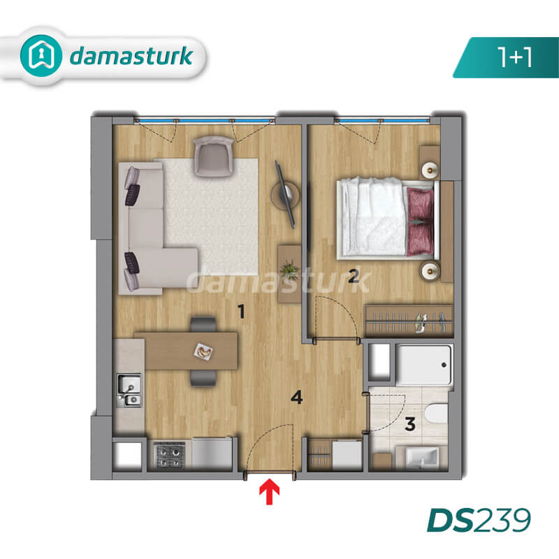 شقق للبيع في إسطنبول تركيا - المجمع DS239 || شركة داماس تورك العقارية 01