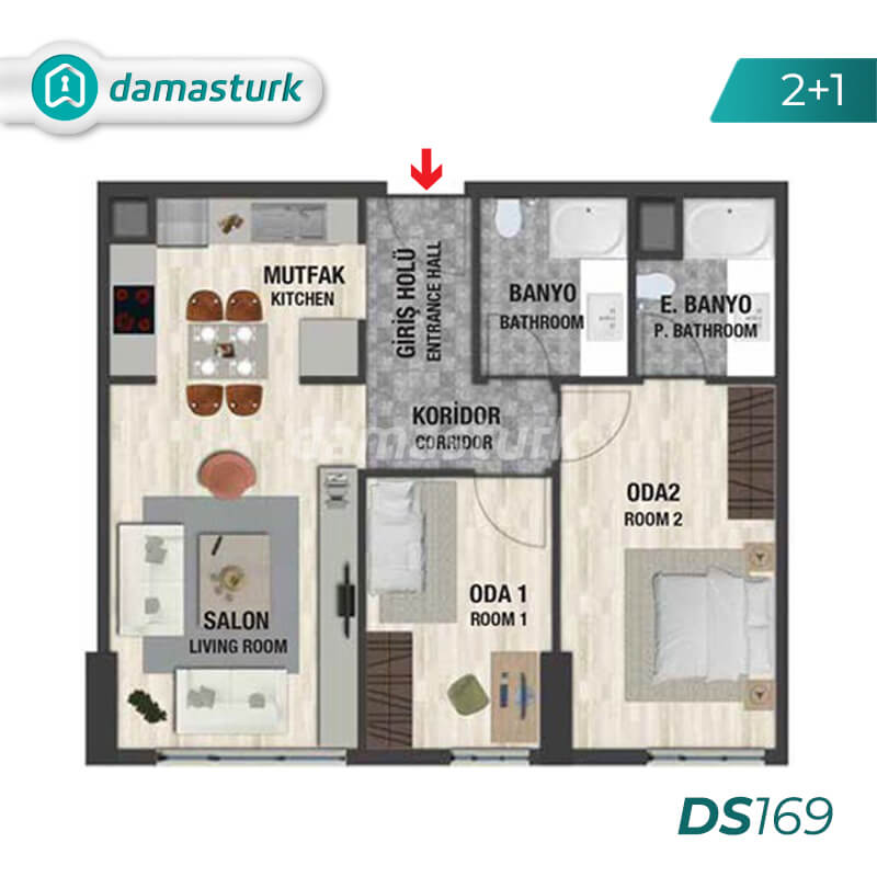 شقق للبيع في إسطنبول تركيا - المجمع DS169 || شركة داماس تورك العقارية 02