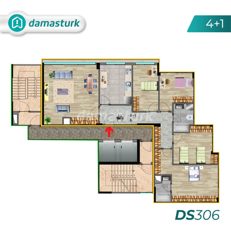 Istanbul Property - Turkey Real Estate - DS306 || DAMAS TÜRK 03