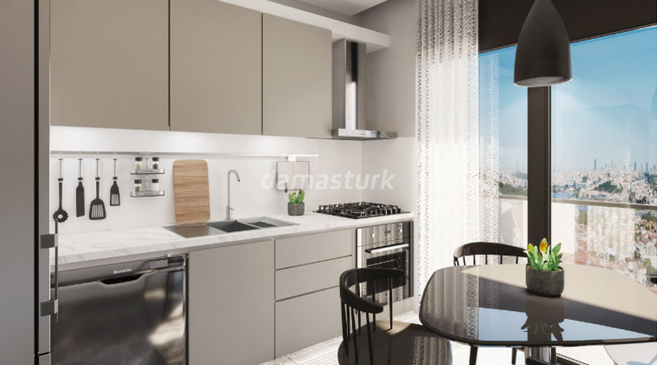 Apartment complex in the European center of Istanbul, Eyup area, with full views of the Golden Horn and Eyup Sultan Mosque || damasturk 05
