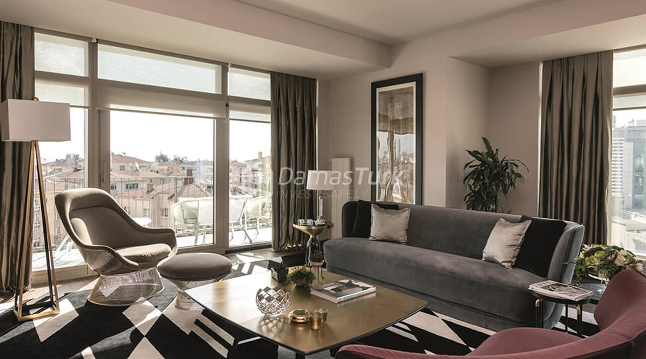 Ready investment apartments complex with a beautiful sea views in istanbul - sisli DS293 || damas.net 06