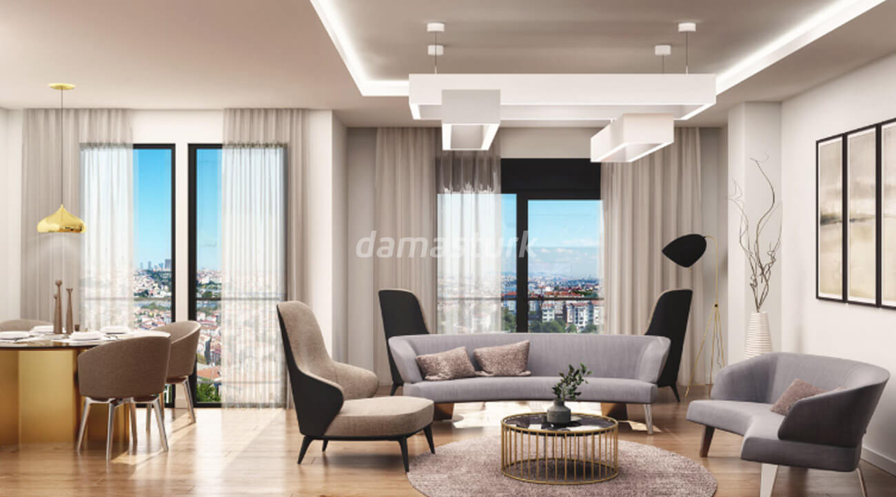 Apartment complex in the European center of Istanbul, Eyup area, with full views of the Golden Horn and Eyup Sultan Mosque || damasturk 06