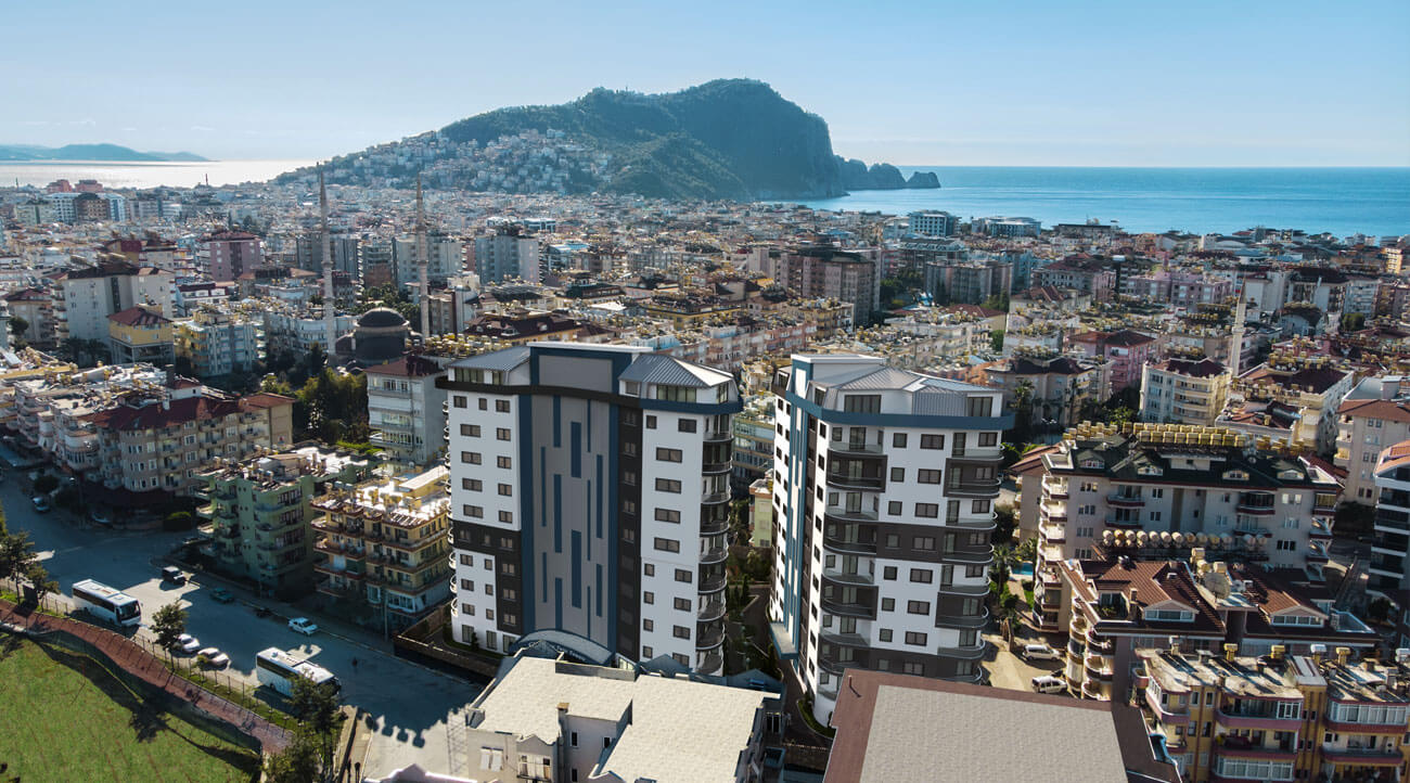 Apartments for sale in Antalya - Turkey - Complex DN077 || damasturk Real Estate Company 01