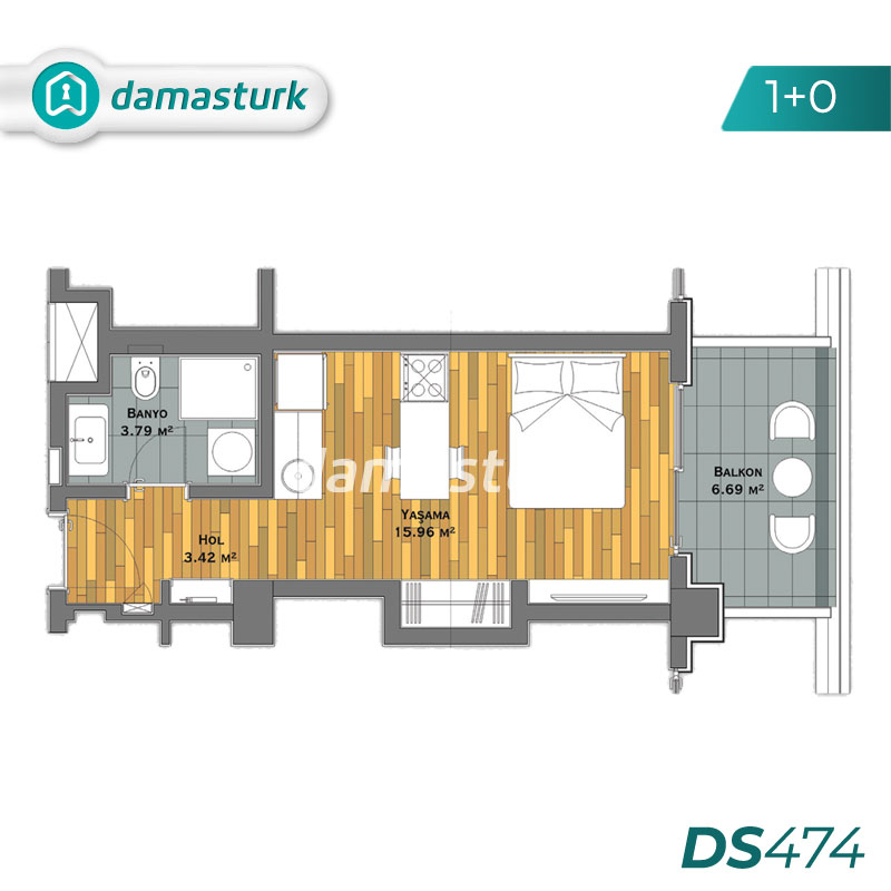 Appartements à vendre à Maltepe - Istanbul DS474 | damasturk Immobilier 01