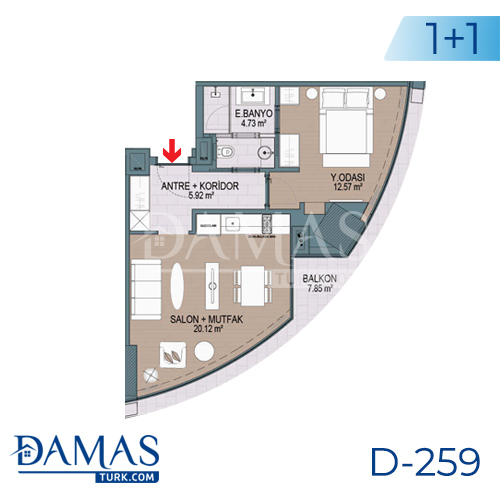 Damas Project D-259 in Istanbul - Floor plan picture 01