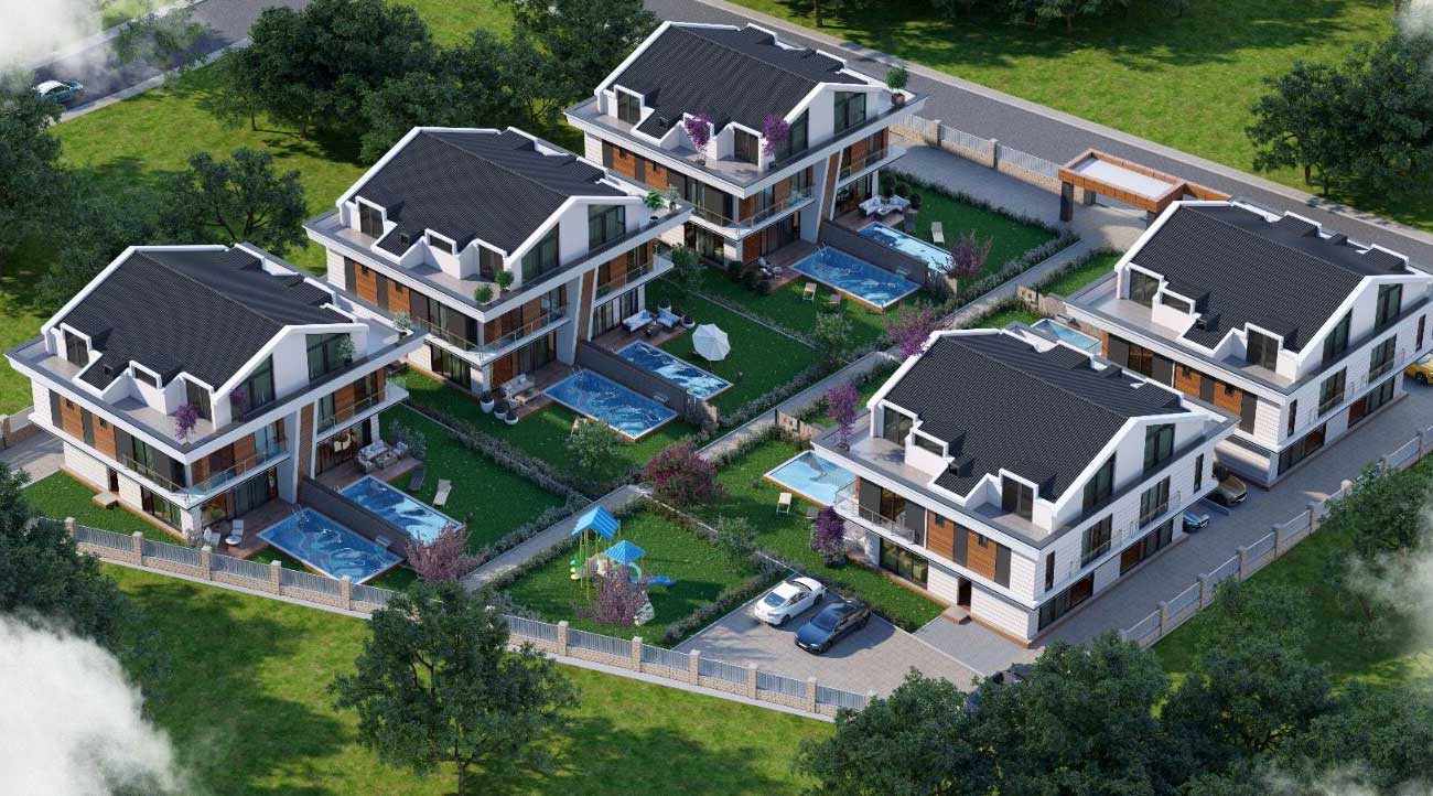Luxury villas for sale in Beylikdüzü - Istanbul DS683 | damasturk Real Estate 10