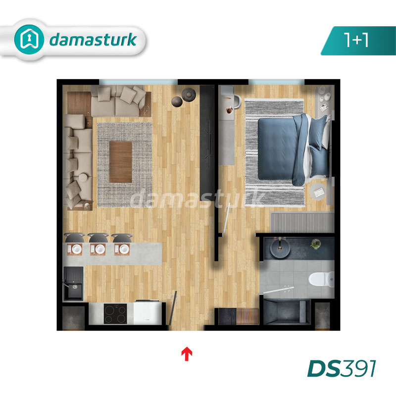 Apartments for sale in Istanbul - Kaitehane - Complex DS391 || damasturk Real Estate  01