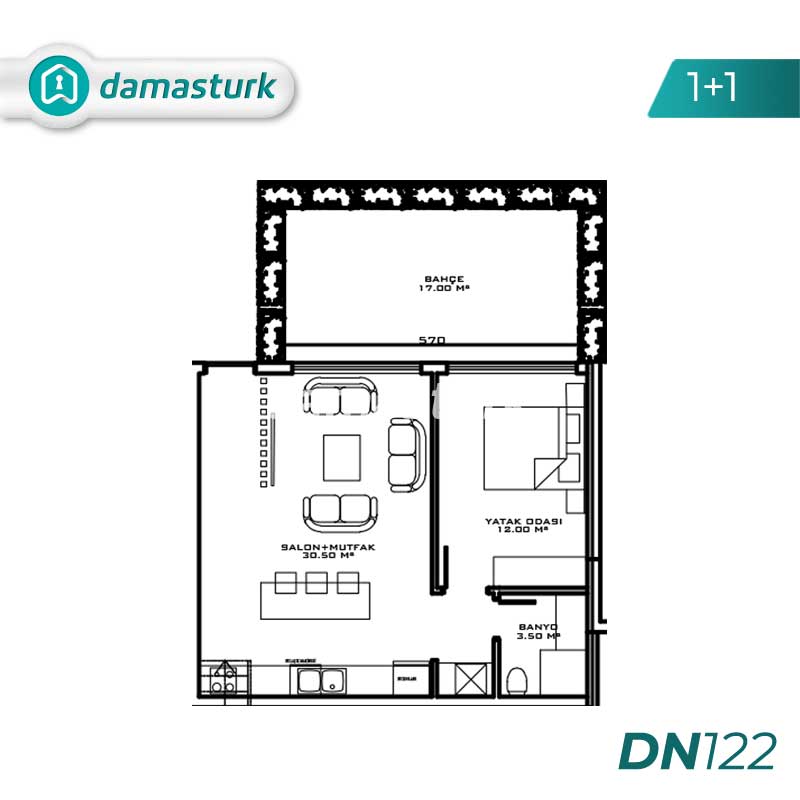 Luxury apartments for sale in Aksu - Antalya DN120 | damasturk Real Estate 01