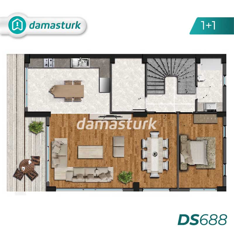 فلل فاخرة للبيع في بيوك شكمجة - اسطنبول DS688 | داماس ترك العقارية   01