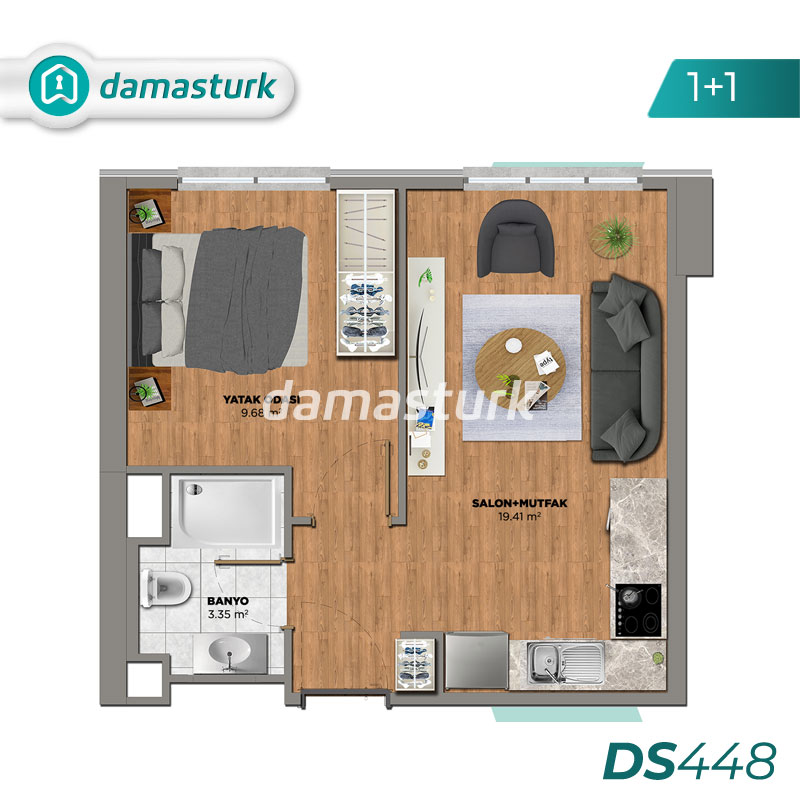 Apartments for sale in Kağithane - Istanbul DS448 | damasturk Real Estate 02