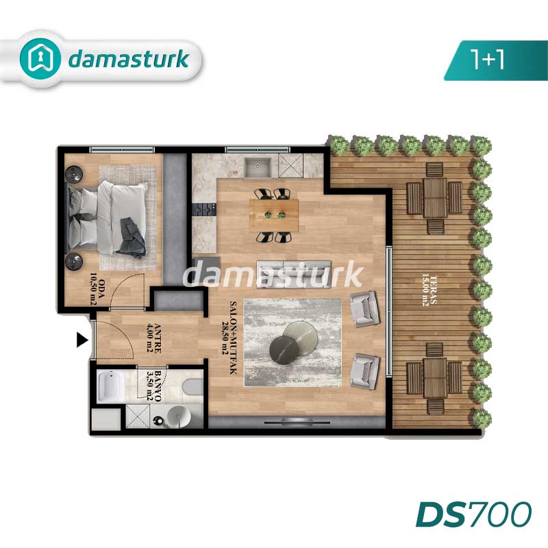 Appartements à vendre à Beylikdüzü - Istanbul DS700 | damasturk Immobilier 03