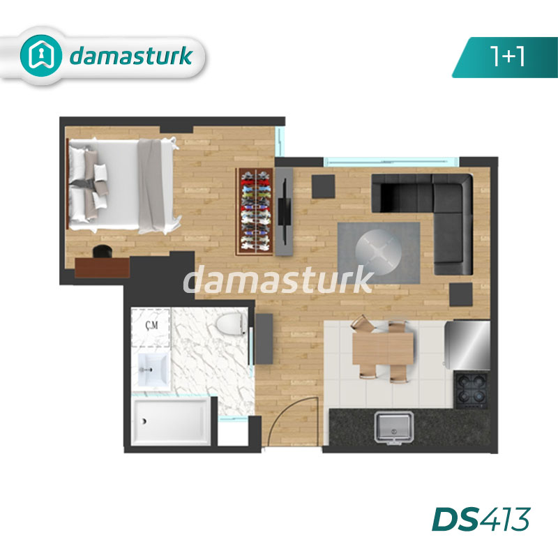 Appartements à vendre à Şişli - Istanbul DS413 | damasturk Immobilier 02