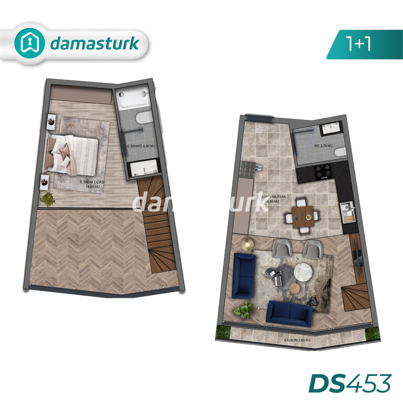 Apartments for sale in Bahçelievler - Istanbul DS453 | damasturk Real Estate 02