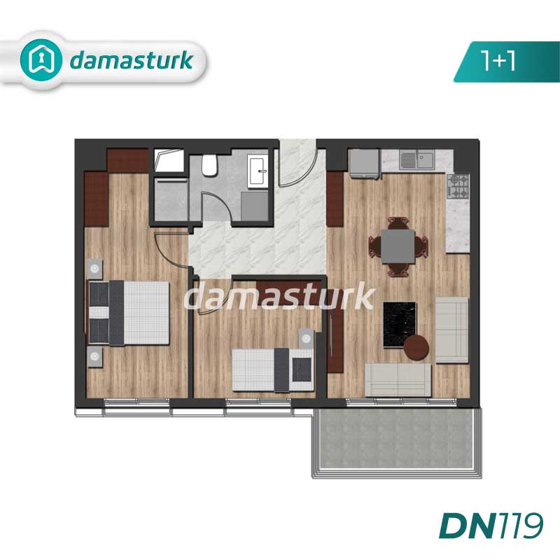 Appartements de luxe à vendre à Kepez - Antalya DN119 | damasturk Immobilier 01