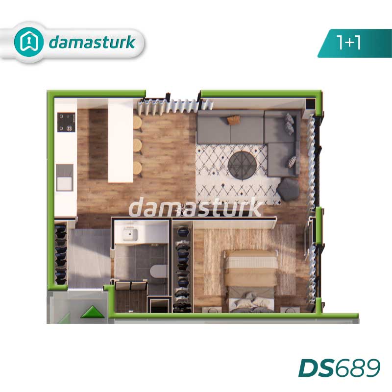 آپارتمان برای فروش در کارتال - استانبول DS689 | املاک داماستورک 02