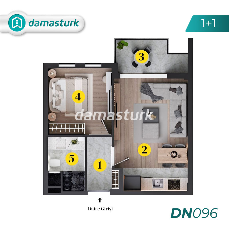 Appartements à vendre à Aksu - Antalya DN096 | damasturk Immobilier 02