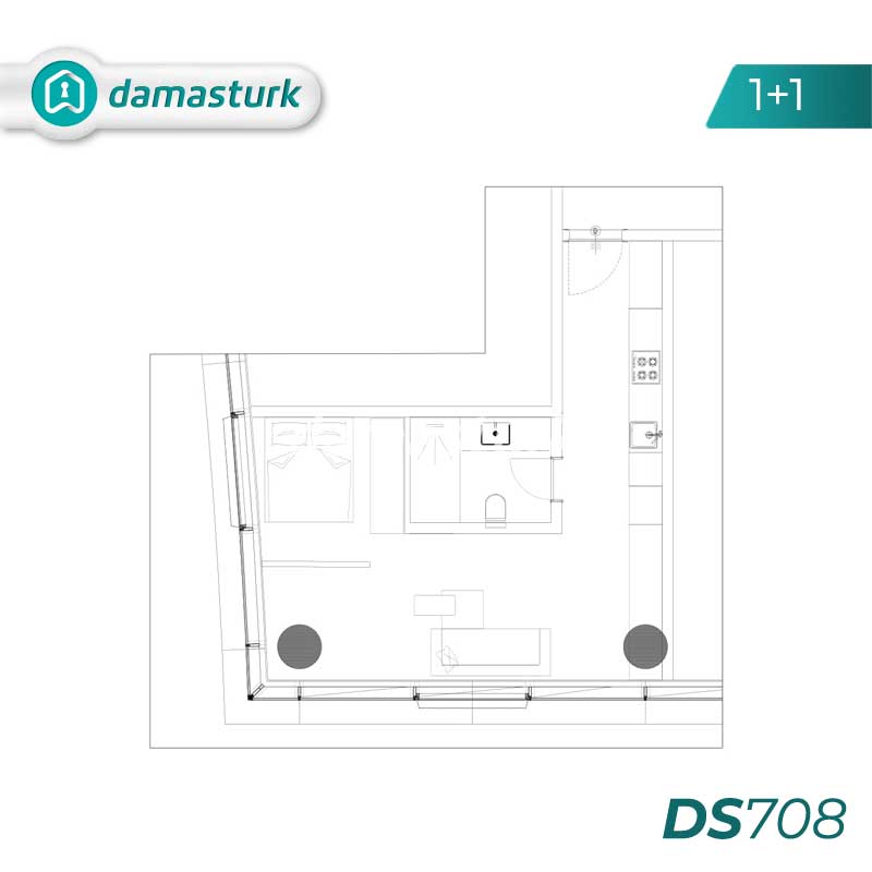 Apartments for sale in Kağıthane - Istanbul DS708 | damasturk Real Estate 02