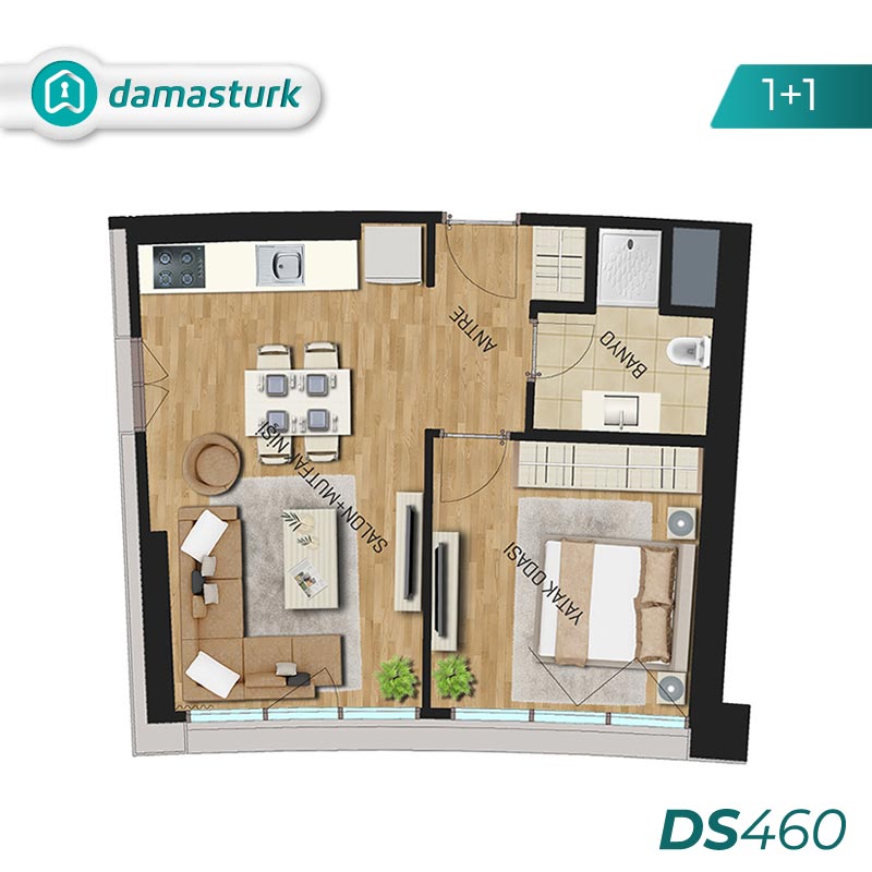 آپارتمان برای فروش در مال تبه - استانبول DS460 | املاک داماستورک 01