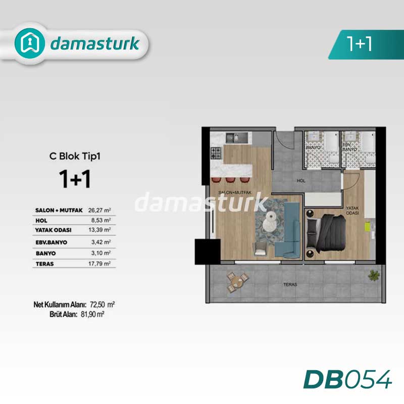 Apartments for sale in Nilüfer - Bursa DB054 | DAMAS TÜRK Real Estate 01