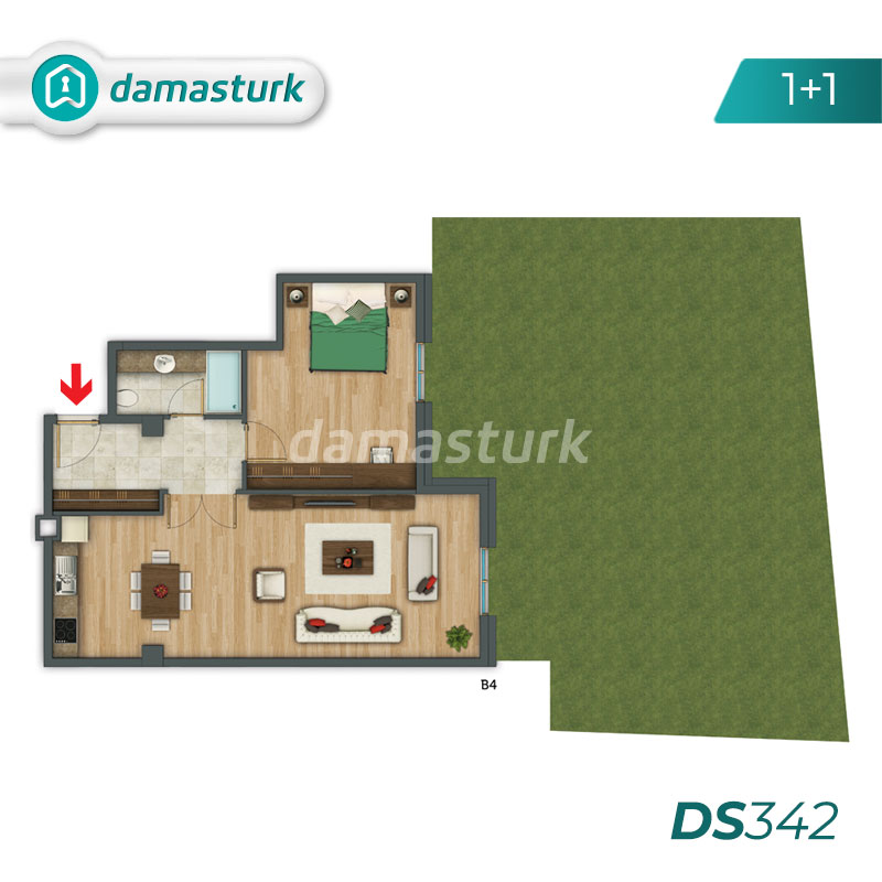 Apartments for sale in Turkey - Istanbul - the complex DS342 || damasturk Real Estate Company 01