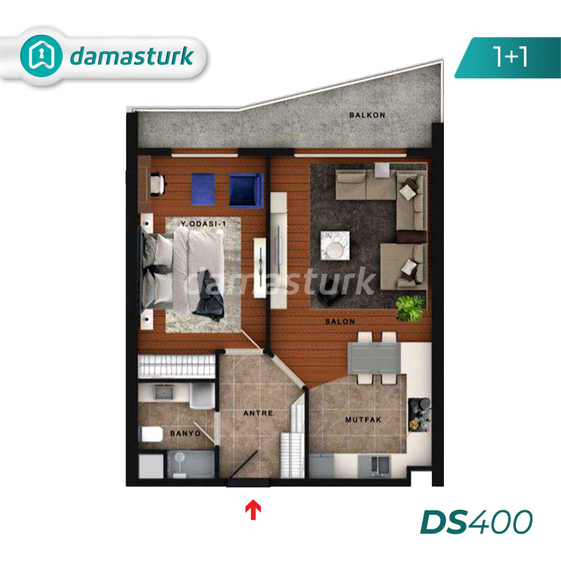 Apartments for sale in Istanbul - Büyükçekmece DS400  || damasturk Real Estate 01