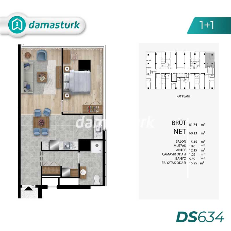 املاک و مستغلات برای فروش در باکرکوی - استانبول DS634 | املاک داماستورک  01