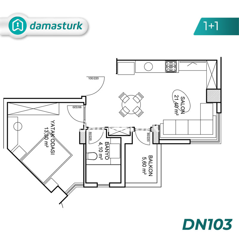 Appartements à vendre à Alanya - Antalya DN103 | damasturk Immobilier 01