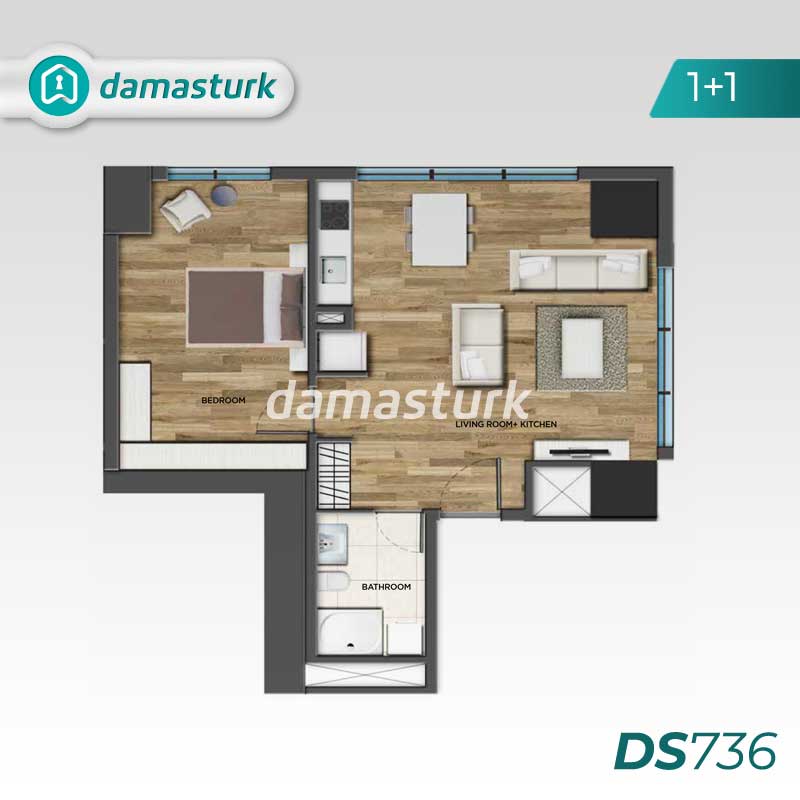 Luxury apartments for sale in Kartal - Istanbul DS736 | damasturk Real Estate 01