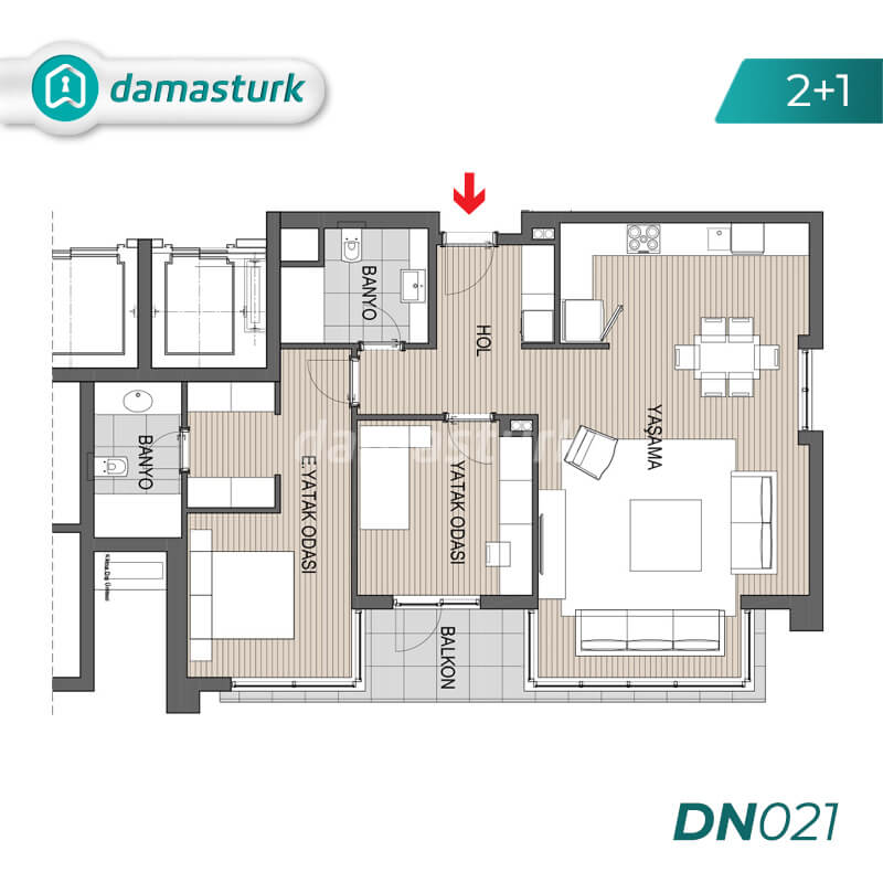 Smart Apartments for Sale in Antalya Turkey - Complex DN021 || damasturk Real Estate Company 02