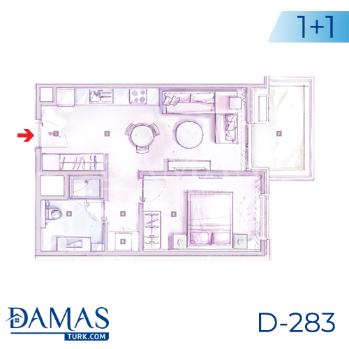 Damas Project D-283 in Istanbul - Floor plan picture 01