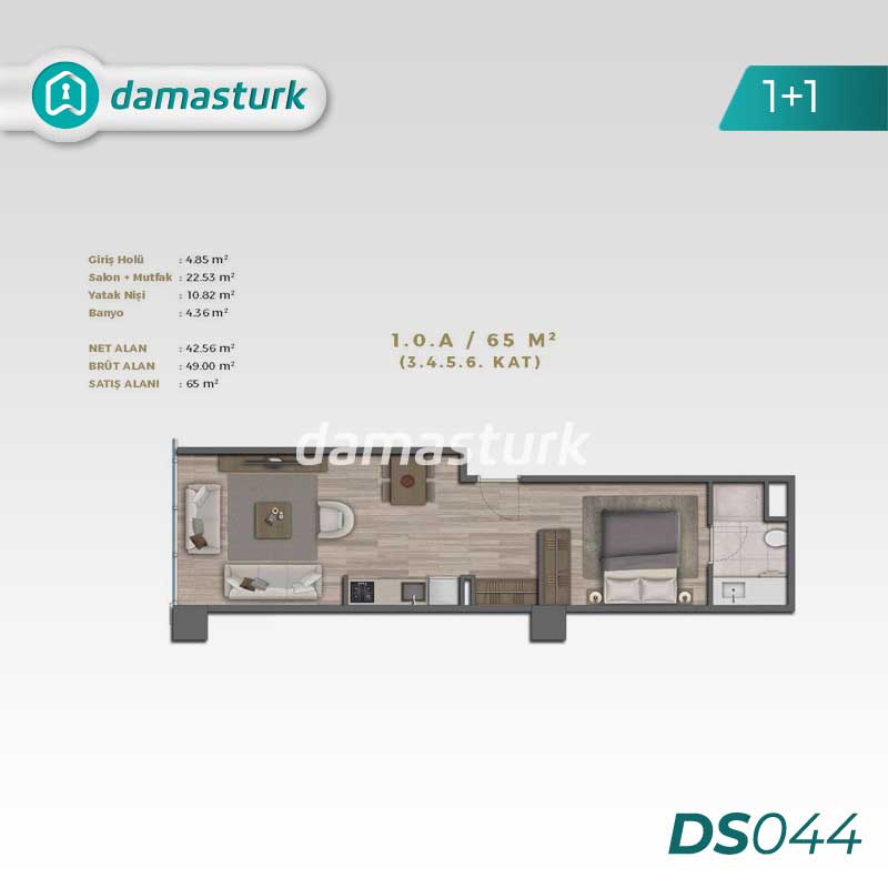 Real estate for sale Bayrampaşa - Istanbul DS044 | damasturk Real Estate 02