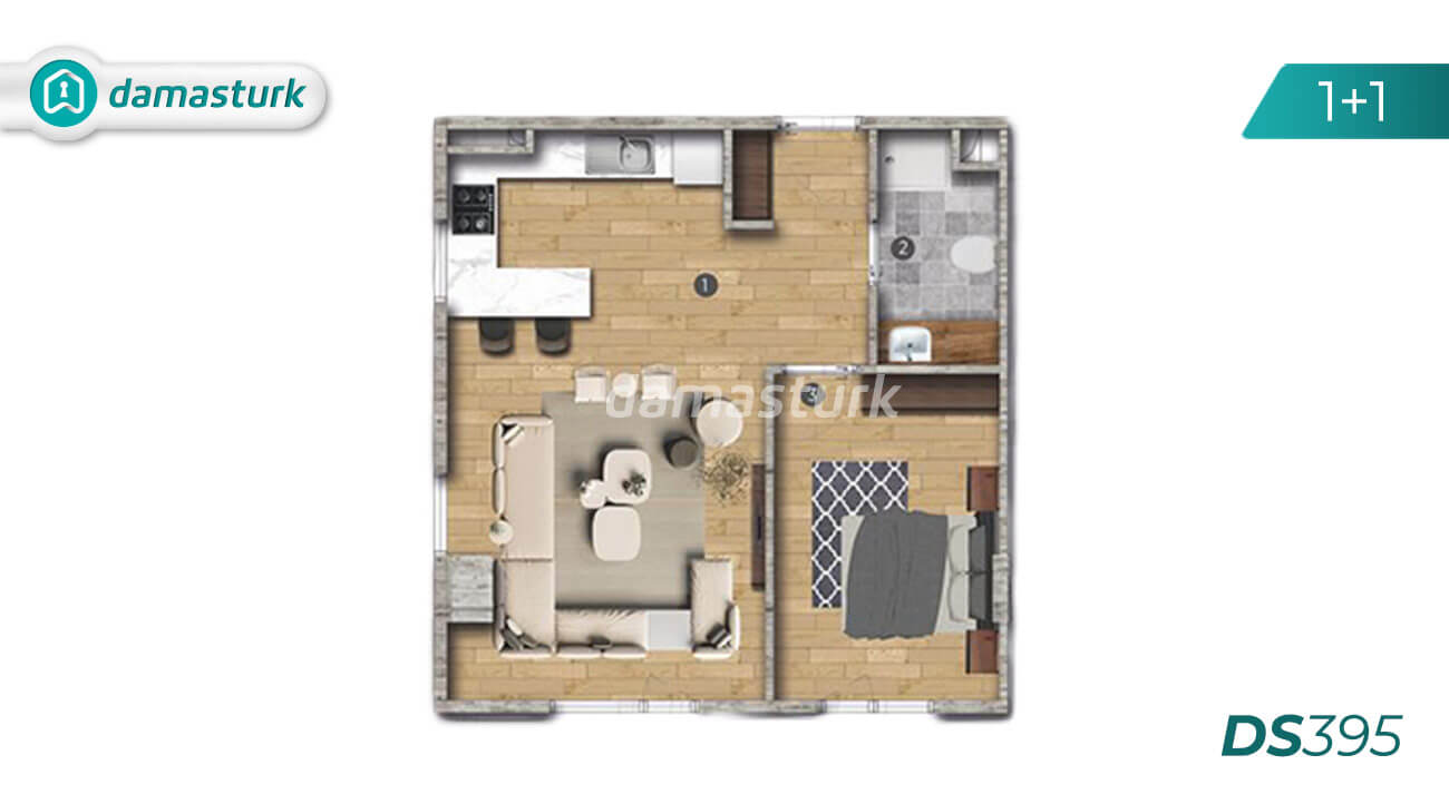 Apartments for sale in Istanbul - Beylikduzu  DS395 || damasturk Real Estate 01