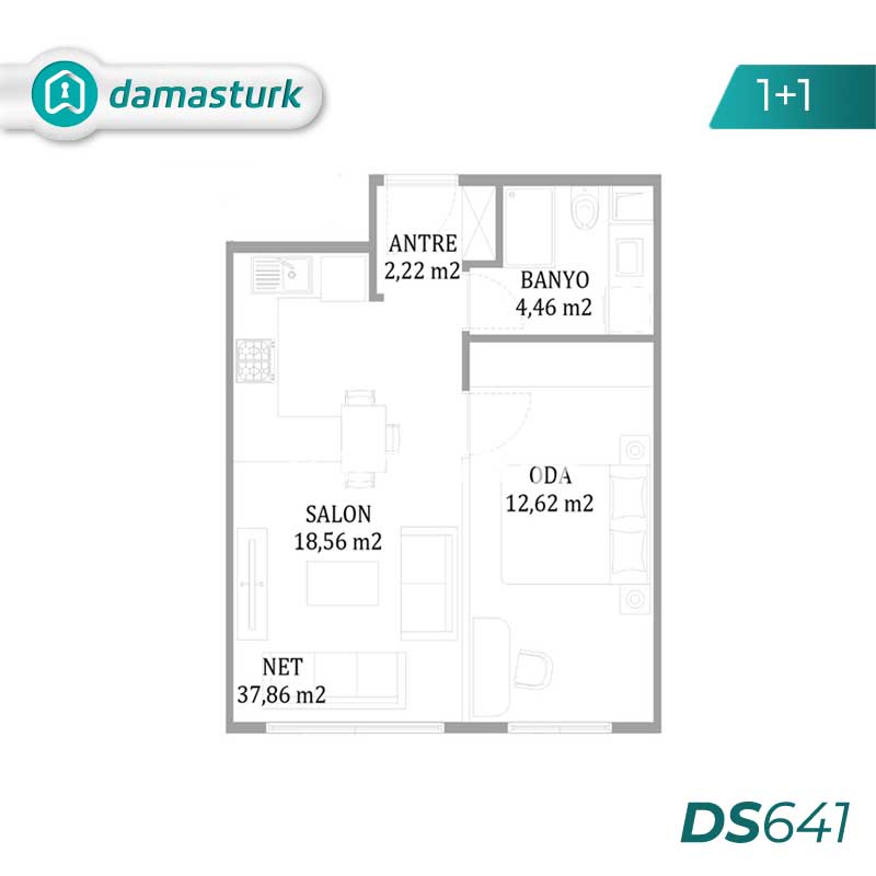 Appartements à vendre à Maltepe - Istanbul DS641 | damasurk Immobilier 01