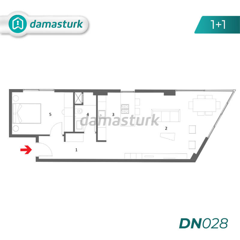 Apartments for sale in Antalya Turkey - complex DN028 || damasturk Real Estate Company 02
