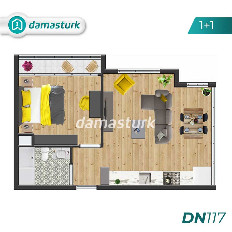 آپارتمان برای فروش در لارا - آلانیا DN117 | املاک داماستورک 01
