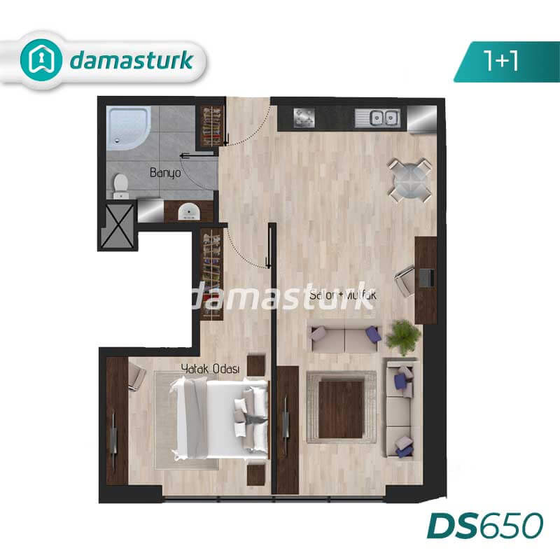 آپارتمان برای فروش در اسنیورت - استانبول DS650 | املاک داماستورک 02