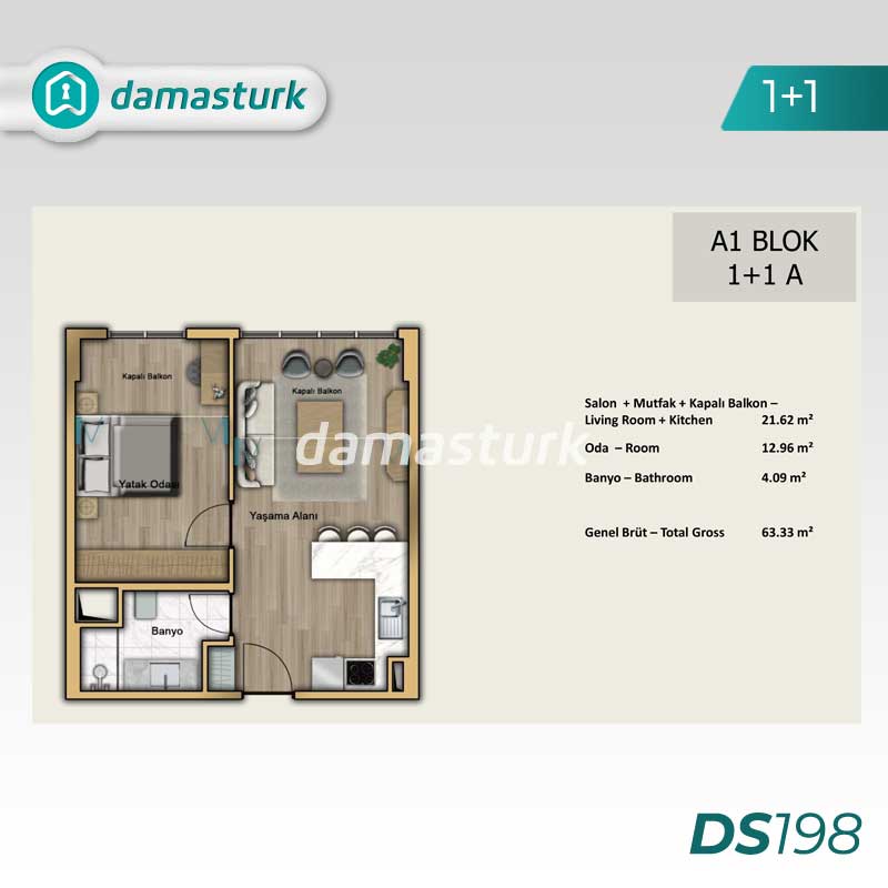 Apartments for sale in Kücükçekmece - Istanbul DS198 | damasturk Real Estate 02
