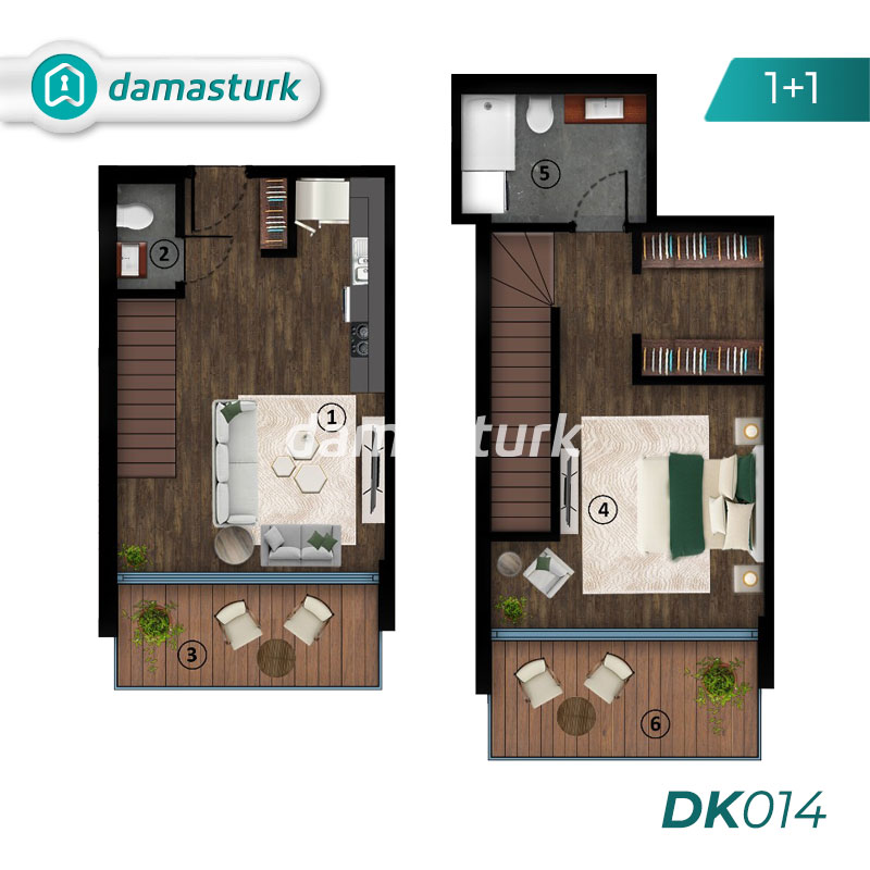 Appartements à vendre à Kartepe - Kocaeli DK014 | damasturk Immobilier 01