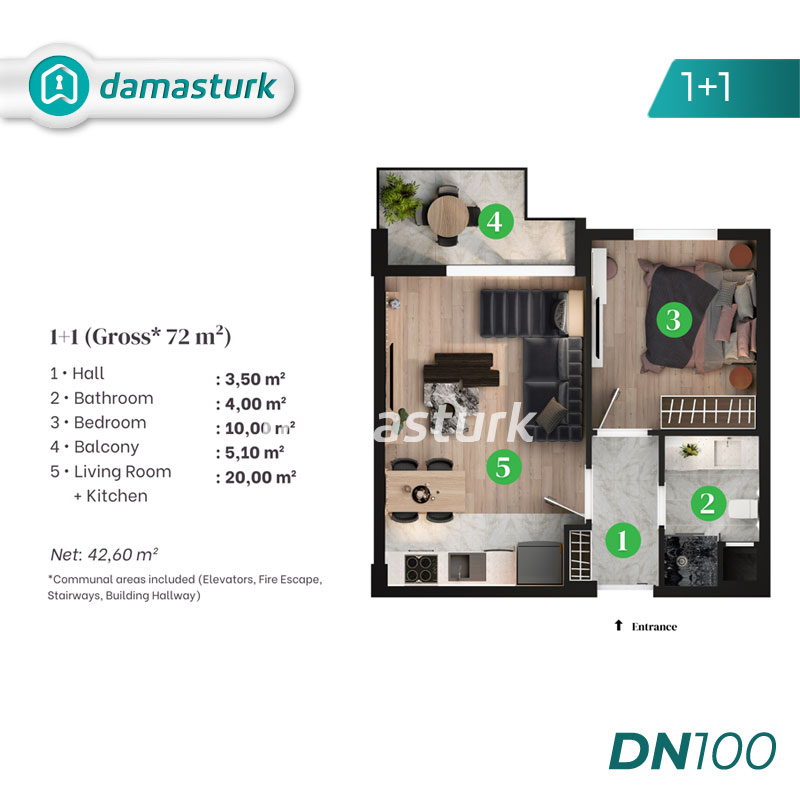 Propriétés à vendre à Aksu - Antalya DN100 | damasturk Immobilier 01