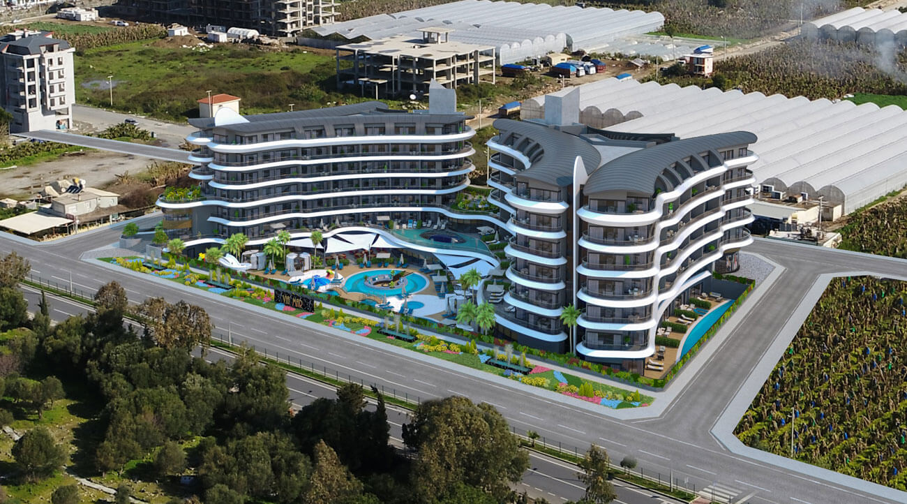 Apartments for sale in Antalya - Turkey - Complex DN078 || damasturk Real Estate Company 01