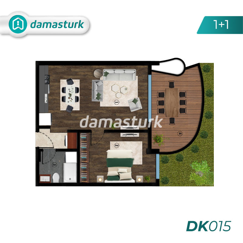 آپارتمان برای فروش در كارتبه - كوجالي DK015 | املاک داماستورک 01