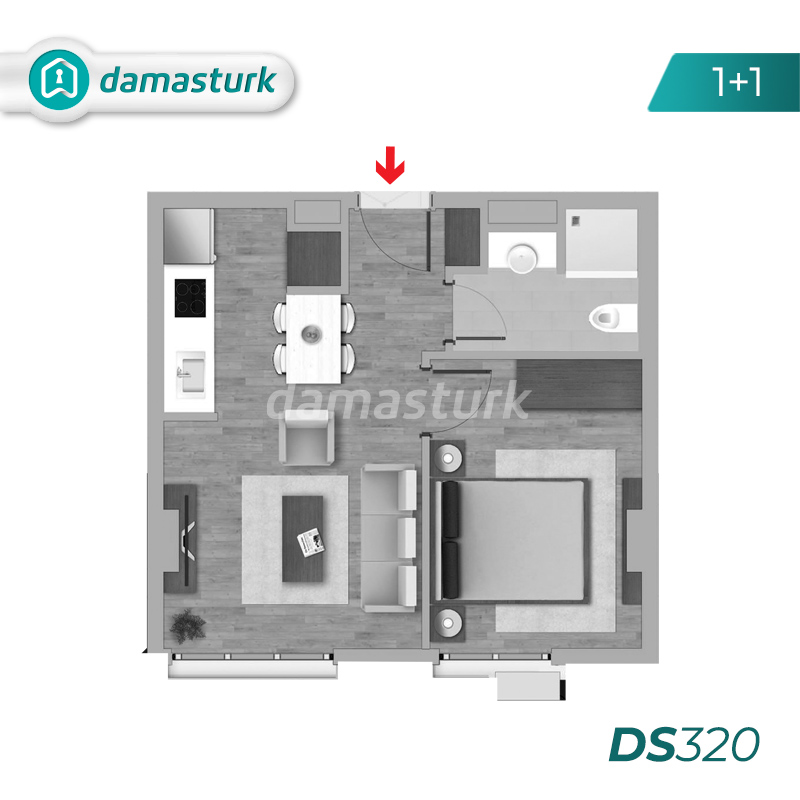 شقق للبيع في تركيا - المجمع  DS320 || شركة داماس تورك العقارية  01