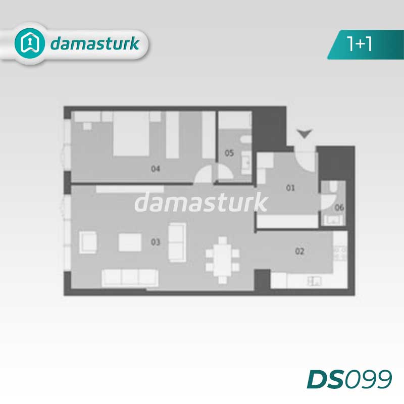 Apartments for sale in Bakırköy - Istanbul  DS099 | damasturk Real Estate  01