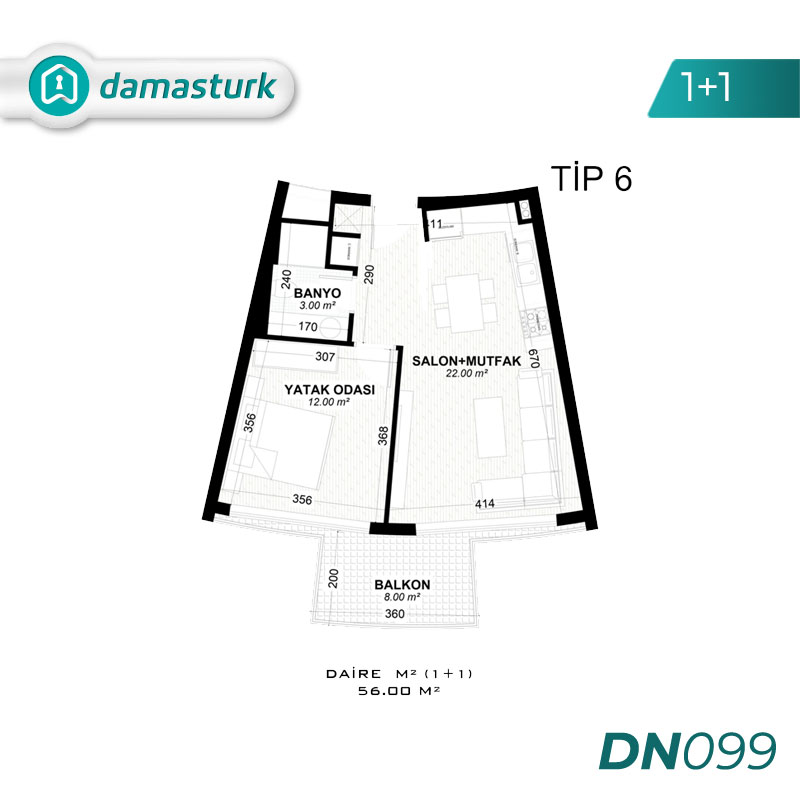 Appartements à vendre à Aksu - Antalya DN099 | damasturk Immobilier 01