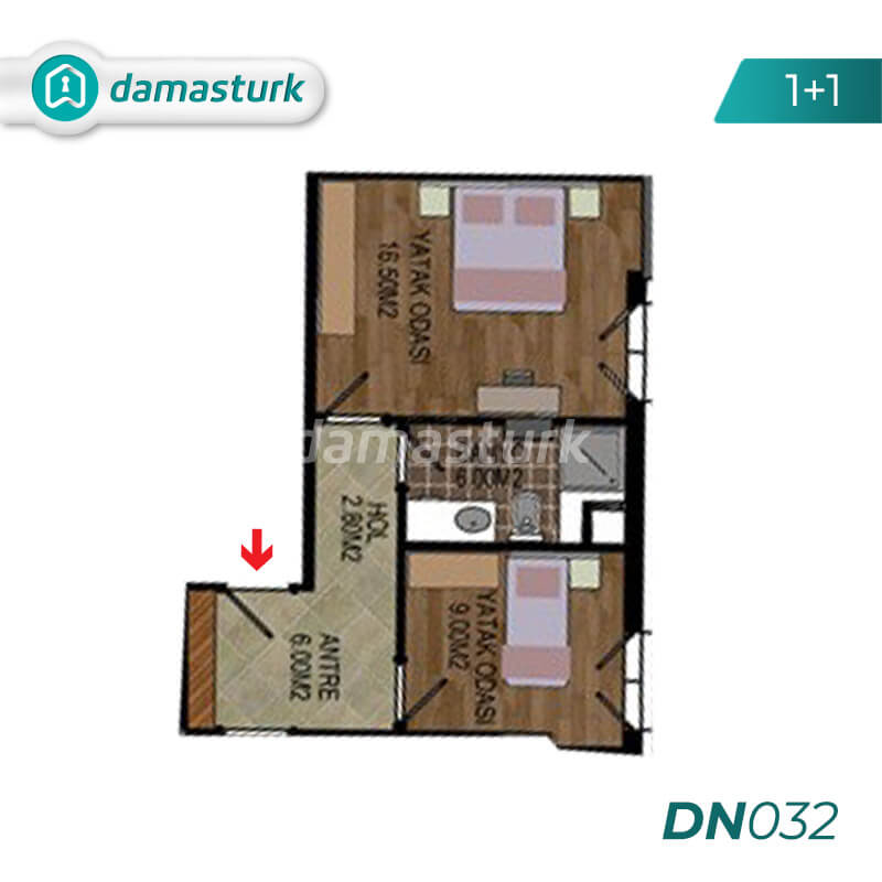 Appartements à vendre à Antalya Turquie - Complexe DN032  || Société immobilière damasturk 01